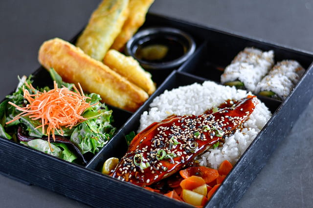 Bento Box | Teriyaki Salmon.